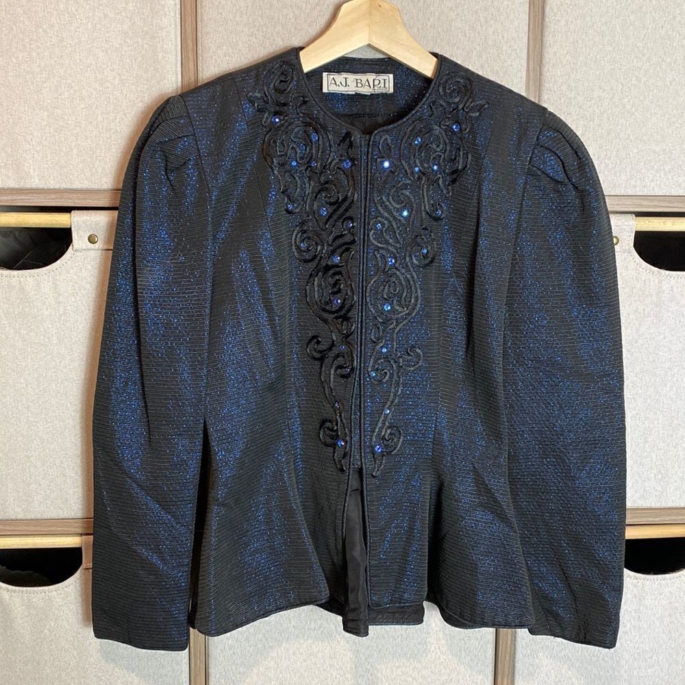 AJ Bari embellished vintage blazer